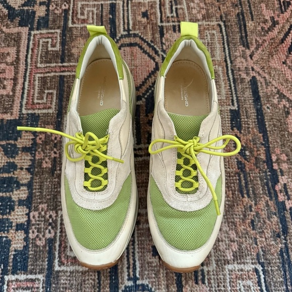Vagabond Sprinter 2.0 Cream & Lime Green Chunky Sneakers EU 40 / US 10 - Picture 3 of 7